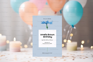 Birthday Card Mockup 5x7