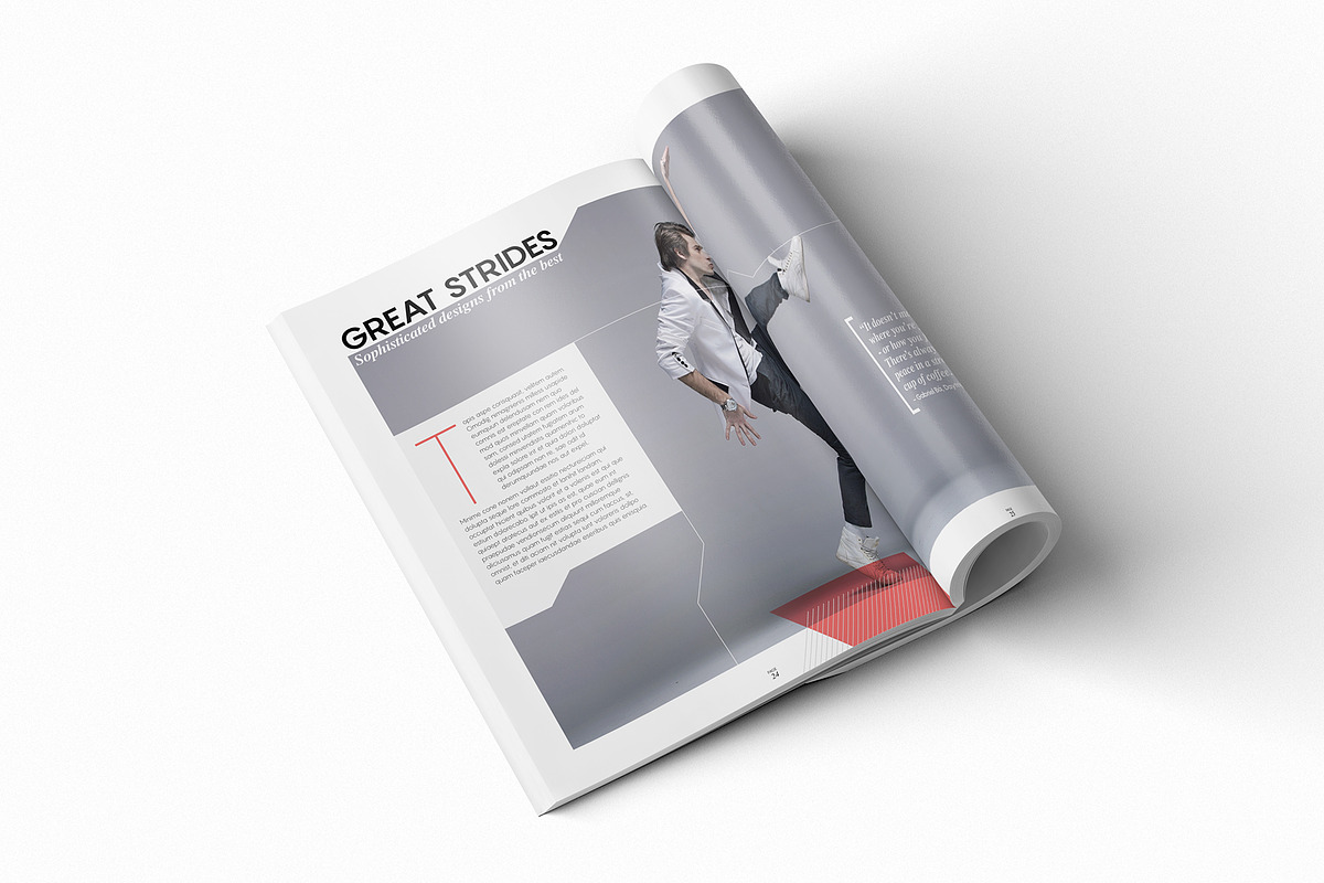 Magazine Template InDesign 09, a Magazine Template by Love Graphic Design (Photo 2 of 28)
