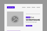 Wireframe Layout for UX Prototyping, a Wireframe Template by MightyDesign (Thumbnail 2 of 9)