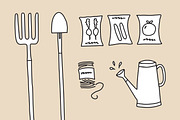 Gardening Tools and Plants, an Illustration by Goodputty (Thumbnail 3 of 5)