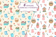 In the Garden-Watercolor Set, a Decorative Illustration by Irina Diasli (Thumbnail 7 of 10)