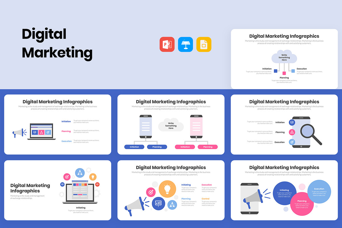 Digital Marketing Infographics, a Presentation Template by slidequest (Photo 1 of 6)
