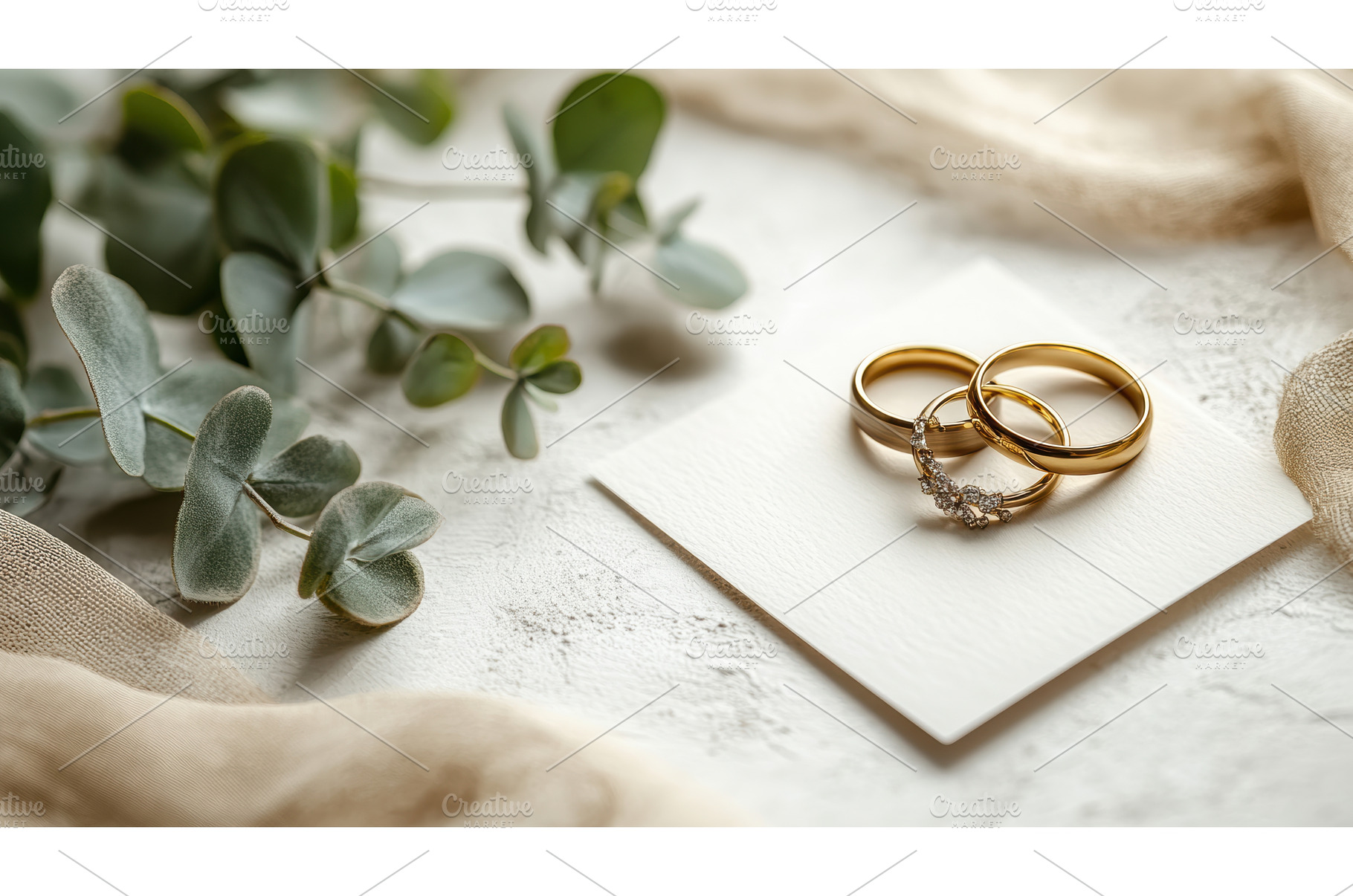 Elegant wedding rings on calligraphy, a Photo by Rodica Ciorba