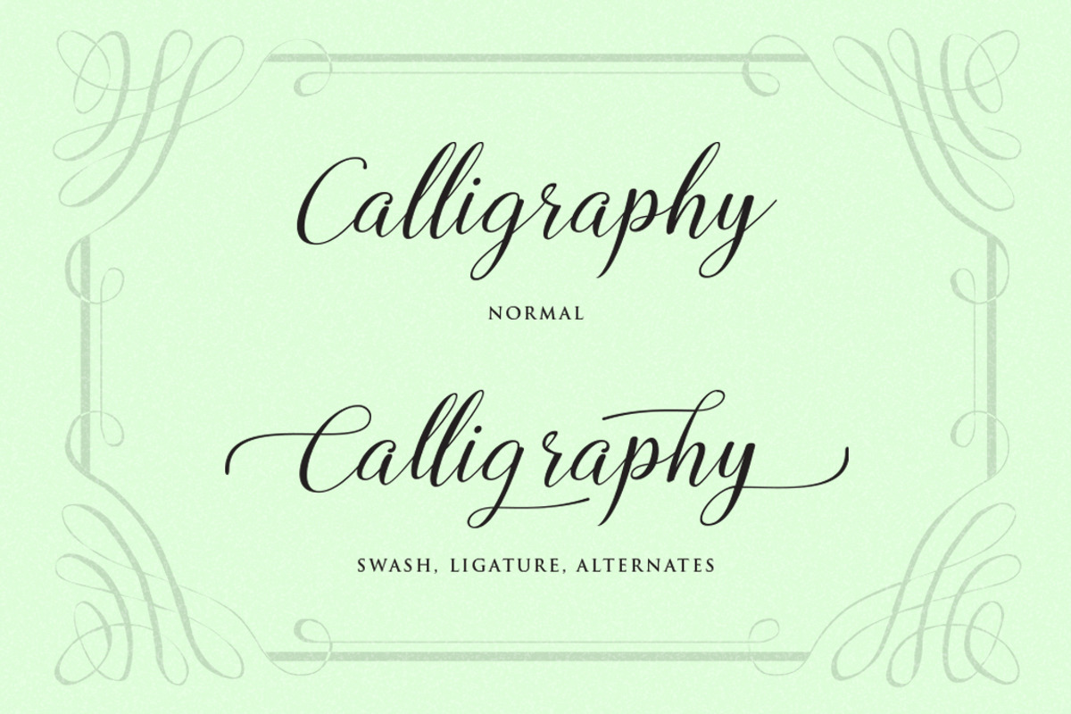 Octavina Script Calligraphy Typeface preview 4