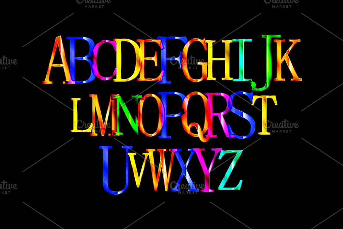Childish capital letters., a Graphic by Aromeo (Photo 1 of 2)