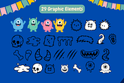 Monsterkins - Monster Display Font, a Handwritten Font by Wellscript Studio (Thumbnail 7 of 9)