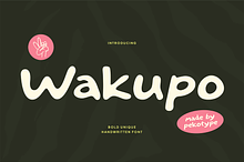 WAKUPO - Unique Display Font