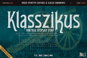 Klasszikus Vintage Font