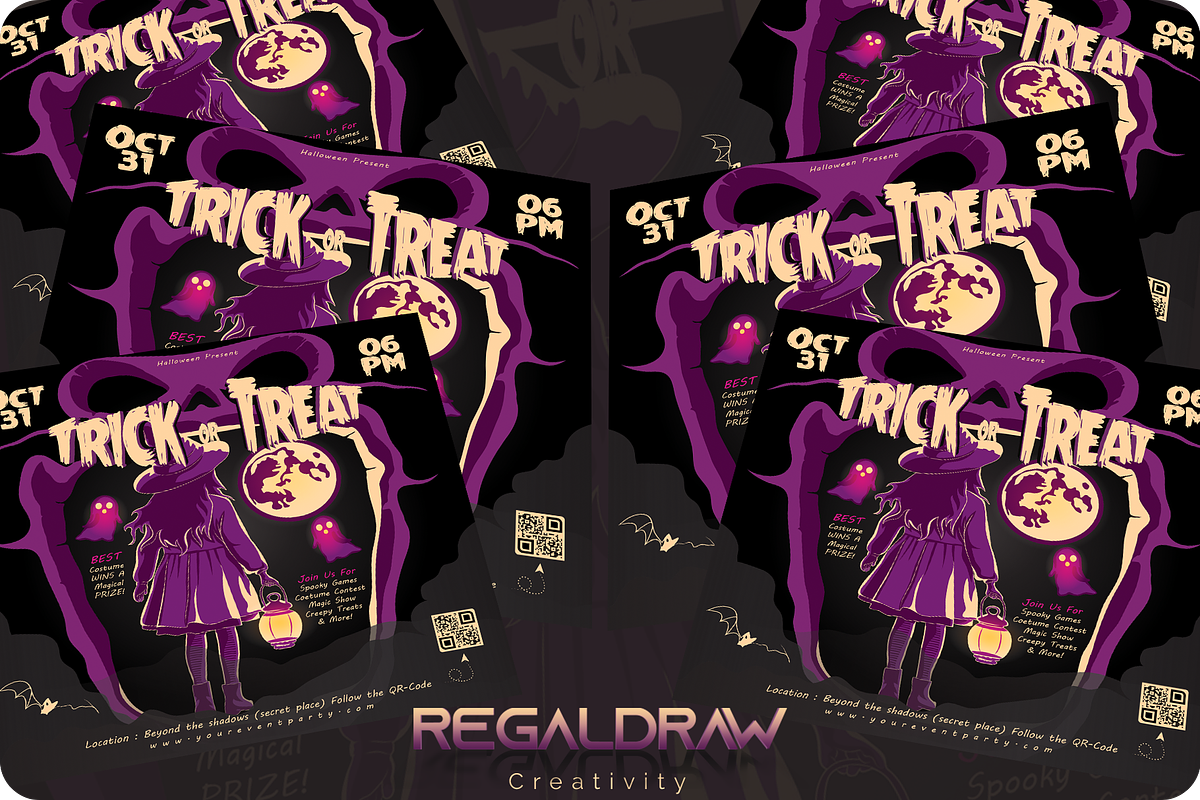 Halloween Flyer Template, a Flyer Template by regalDRAW (Photo 3 of 3)