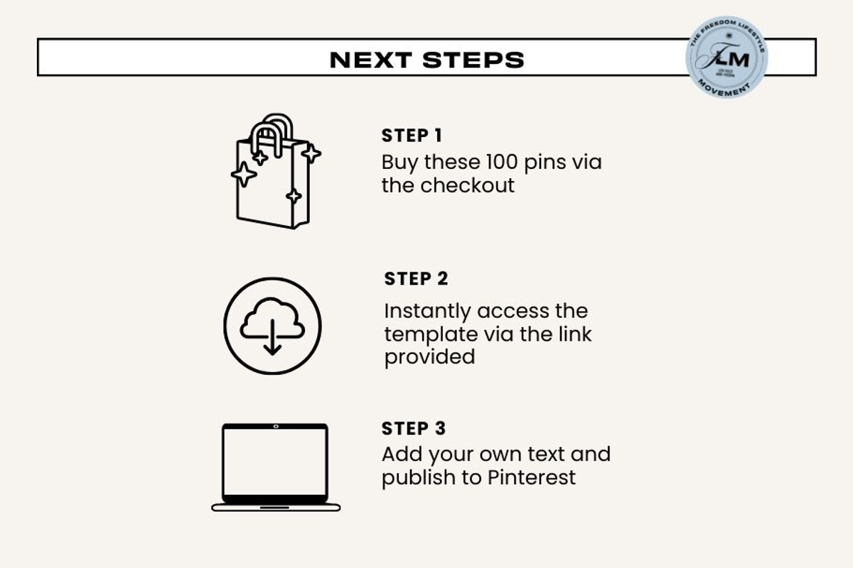 100 Pins - Neutral Aesthetic, a Social Media Template by Freedom Business Shop (Photo 9 of 9)