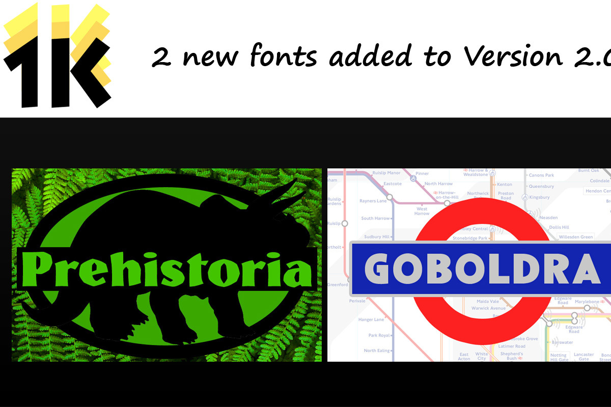 1000 OpenType Fonts preview 3