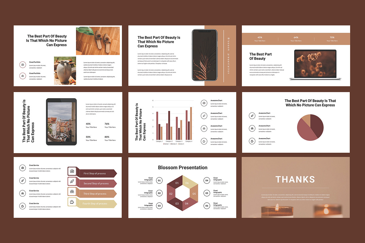 Blossom - powerpoint template, a Presentation Template by riz creative studio (Photo 6 of 6)