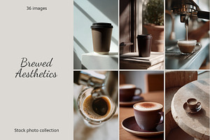 Coffee Aesthetic Background Set, a Food & Drink Photo by AI Petr Creative Agency