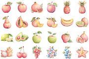 Watercolor Fruits Clipart, an Illustration by Sublimation Artist (Thumbnail 2 of 6)