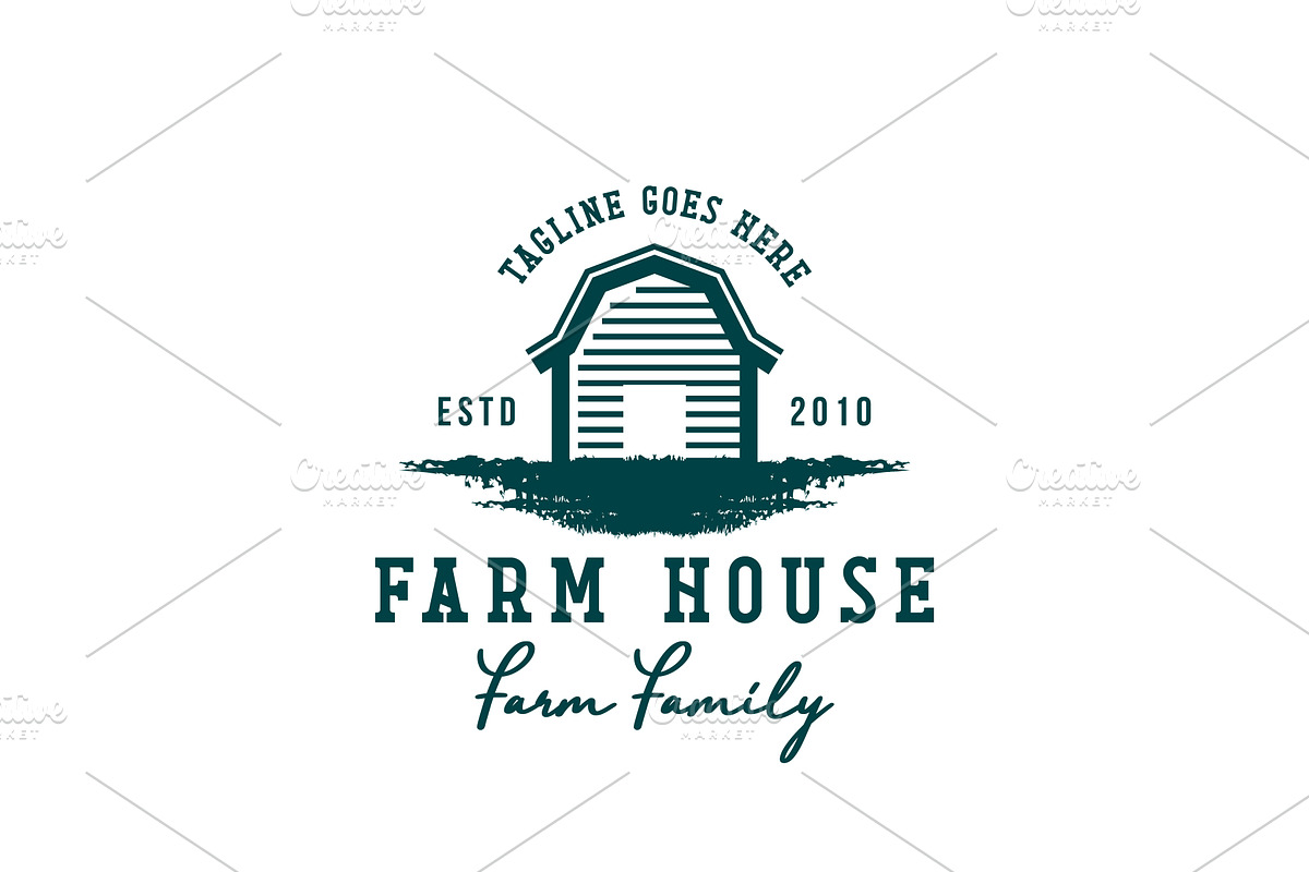 Vintage Barn House Logo Design, a Branding & Logo Template by AlvinStd