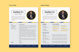 CV Resume Financial Manager V3