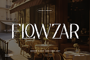Flowzar - Modern Classy Sans Serif, a Sans Serif Font by overlaytemplates (Thumbnail 1 of 5)