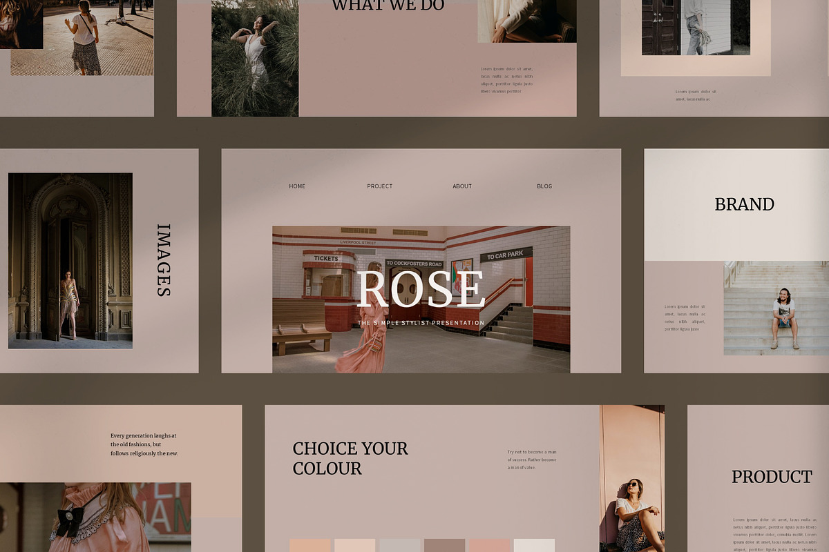 Rose Powerpoint Template, a Presentation Template by Yo Slide