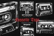 10 Bundle Dark Art Cassette Tape, an Illustration by Morspective (Thumbnail 1 of 7)