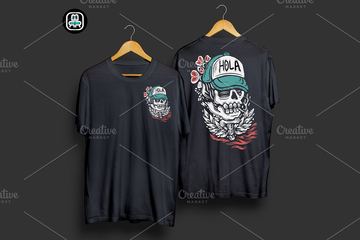 cool tshirt design hola my heart, an Illustration by borera studio (Photo 1 of 2)