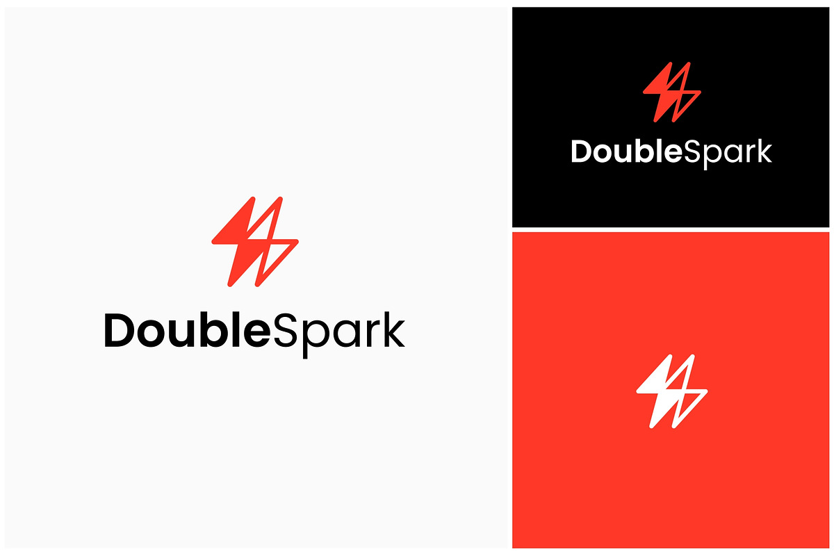 Double Spark Lightning Electric Logo, a Branding & Logo Template by ika trisiana