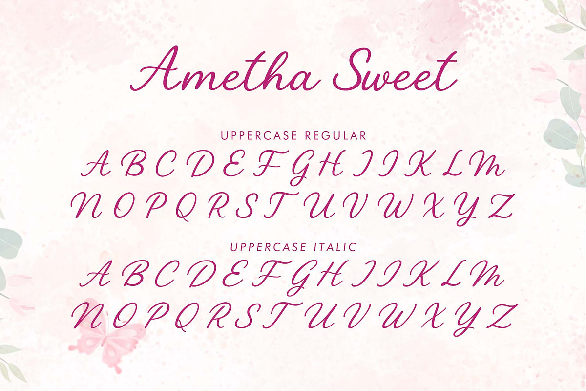 Ametha Sweet, a Handwritten Font by Yoga Letter (Photo 4 of 7)