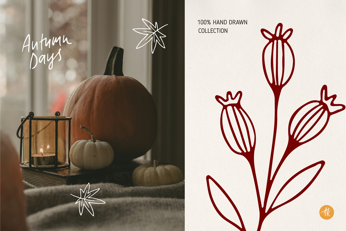 Autumn Charme Hand Drawn Doodle Set, an Object Illustration by Alena Koval (Photo 18 of 20)