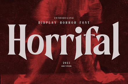 Horrifal - Horror Font, a Serif Font by Khoir
