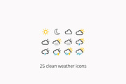 Weather icon set [vector, svg, png], an Icon by Henryvdwal (Thumbnail 1 of 4)