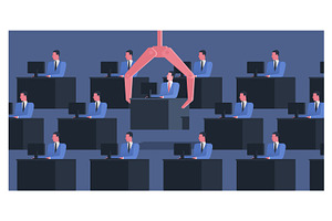 Employee dismissal concept, a Work Illustration by Good Studio