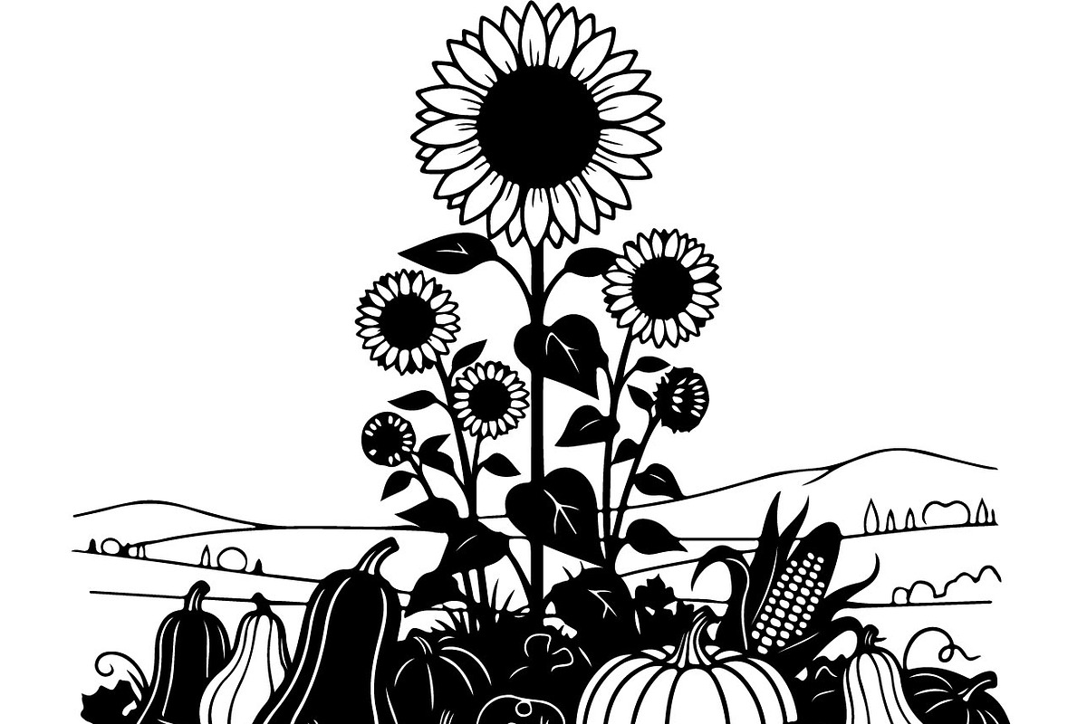 Thanksgiving Harvest Silhouette, an Illustration by Creativeshirt (Photo 44 of 51)