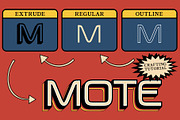 Megatrans 3D, a Sans Serif Font by Craft Supply Co. (Thumbnail 2 of 8)
