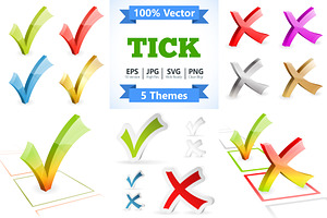 Online Test Concepts Ticks and Check, a Technology Illustration by TAlex