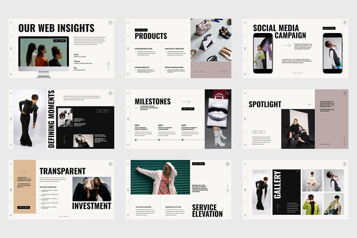 Jexy : Media Kit Google Slides, a Presentation Template by Punkl Camp (Photo 4 of 9)