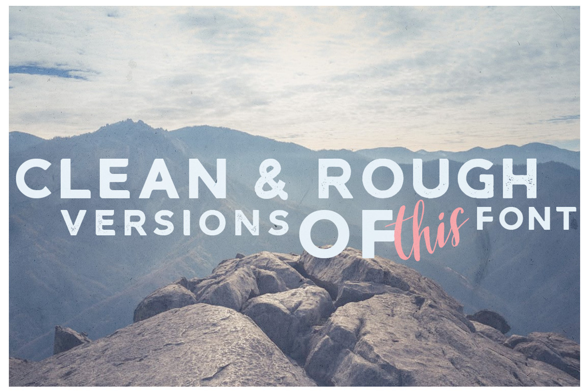 Agroable - Clean & Rough Font preview 7