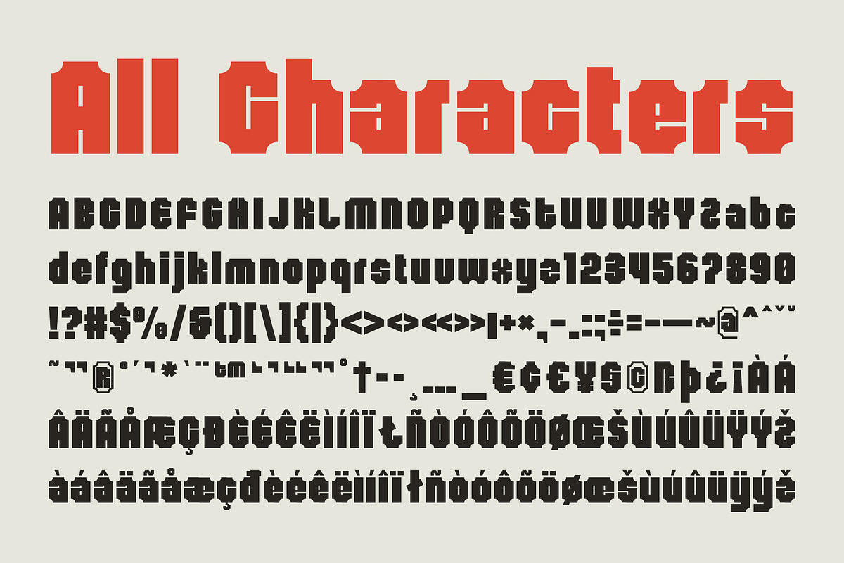 CS Caspian – Industrial Font, a Sans Serif Font by Craft Supply Co. (Photo 8 of 8)