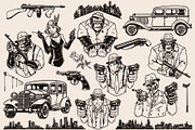 Mafia illustrations, a Branding & Logo Template by DGIM studio (Thumbnail 2 of 5)