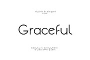Graceful Font, a Sans Serif Font by denisgorelkin (Thumbnail 1 of 9)