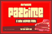 PAZTIME - A Bold Display Font, a Sans Serif Font by nIznaztype (Thumbnail 1 of 14)