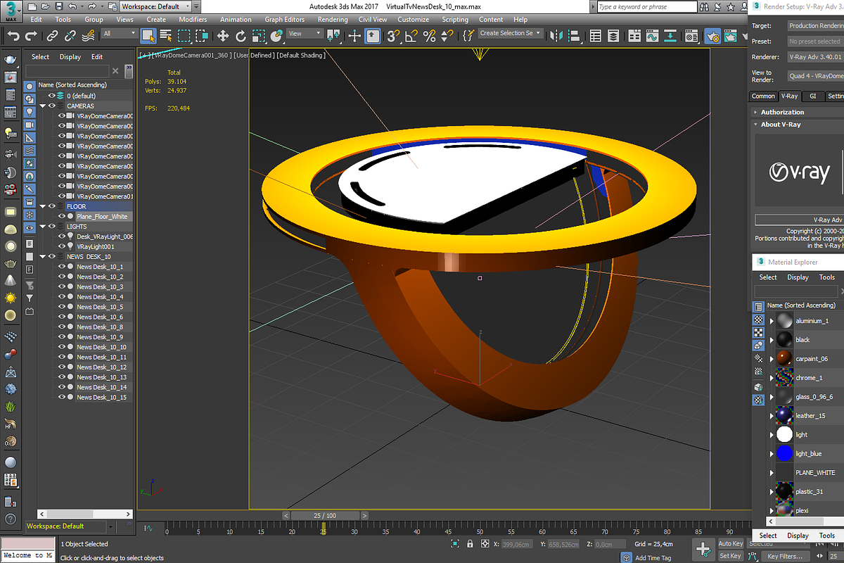 TV Studio Desk Collection (12 PCS), a Furniture 3D Model by akerStudio (Photo 116 of 153)