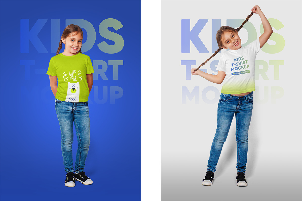 Mixed Kids T Shirt Mockups Vol3, a Shirt Mockup by Hi, Mock-Up! (Photo 13 of 15)