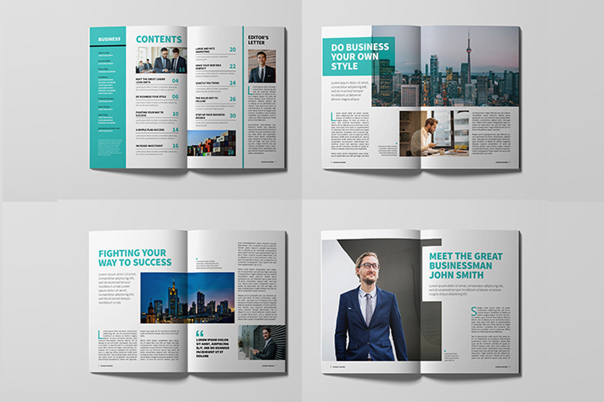 Business Magazine Template, a Magazine Template by xtratimebd (Photo 4 of 5)