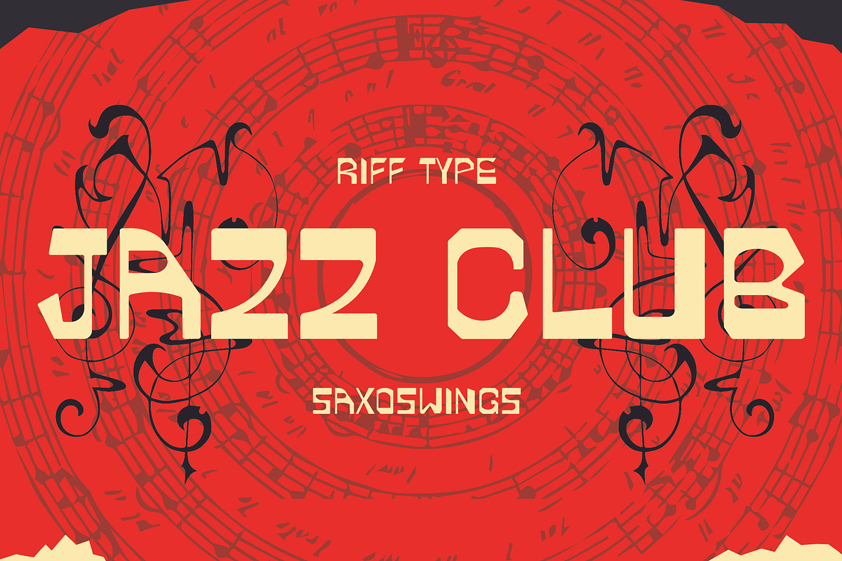 Saxoswings - Jazzy Geometric Font, a Sans Serif Font by riff.type (Photo 7 of 10)