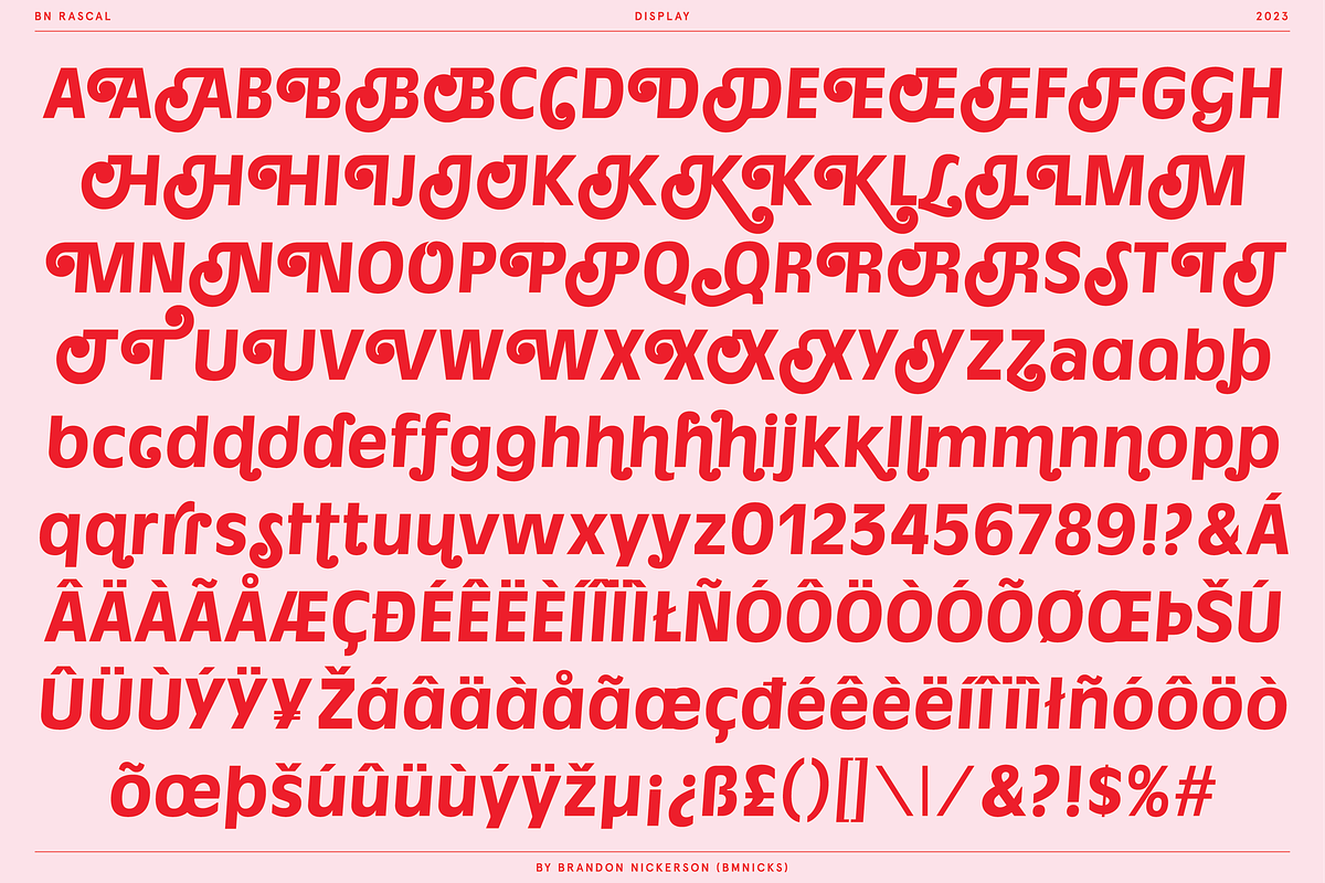 BN Rascal, a Sans Serif Font by Bnick (Photo 5 of 12)