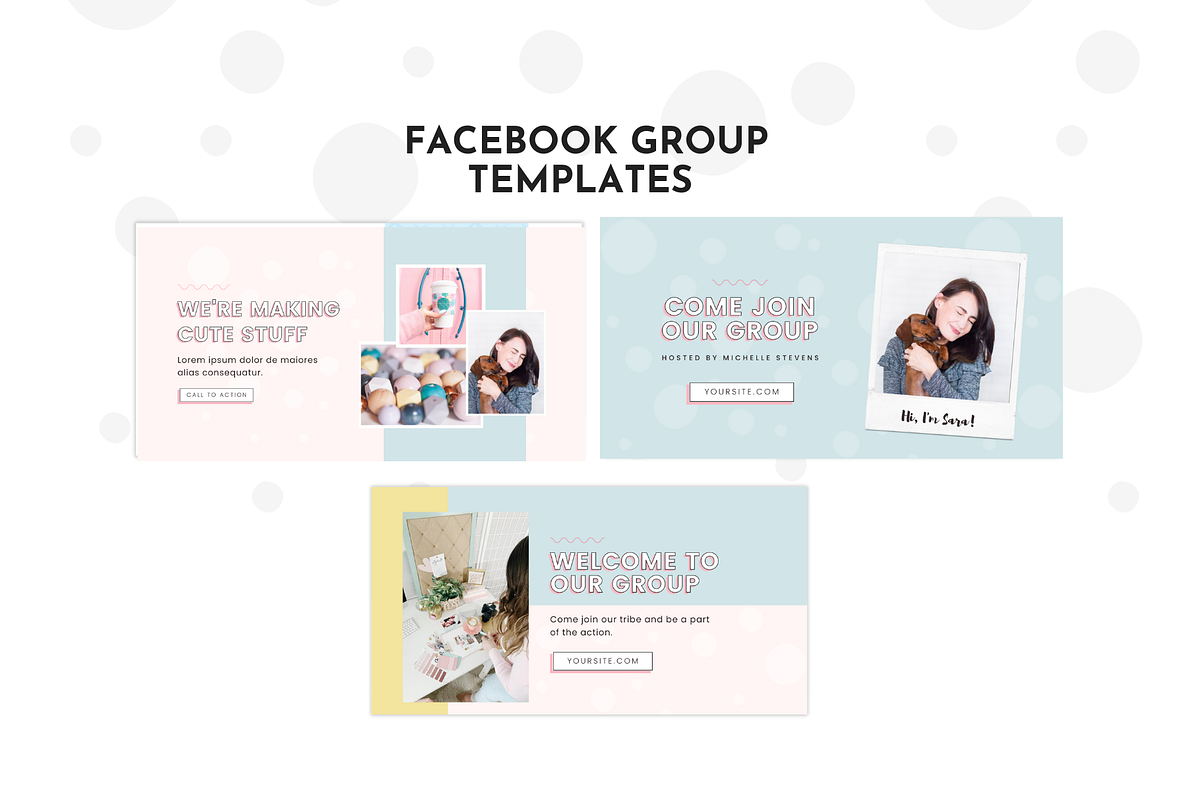Facebook Template Blue Pastel Canva, a Social Media Template by ltsdesigns (Photo 3 of 5)