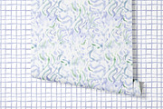 Blue Green Watercolor Patterns, a Wallpaper Graphic by Webvilla Studio (Thumbnail 8 of 9)