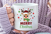 Cute Reindeer Merry Christmas, an Illustration by Craft Nest (Thumbnail 4 of 6)