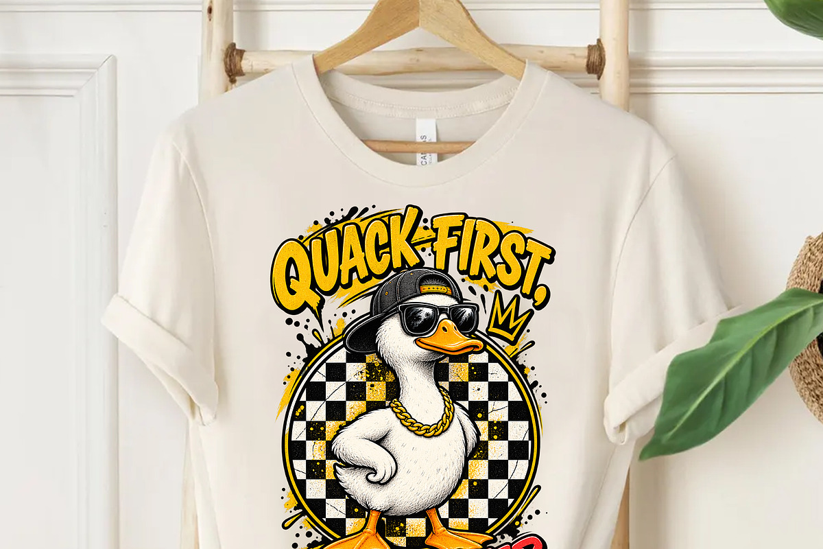 Quack First Think Later Cool PNG, an Object Graphic by Star Graphic Design (Photo 5 of 13)