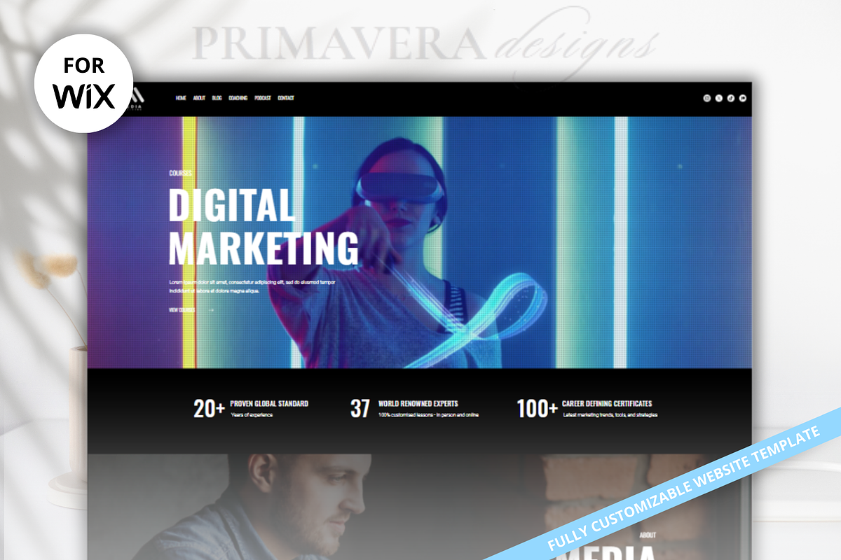 Wix Coaching Website Template, a Wix Template by Primavera Studio Design (Photo 2 of 8)