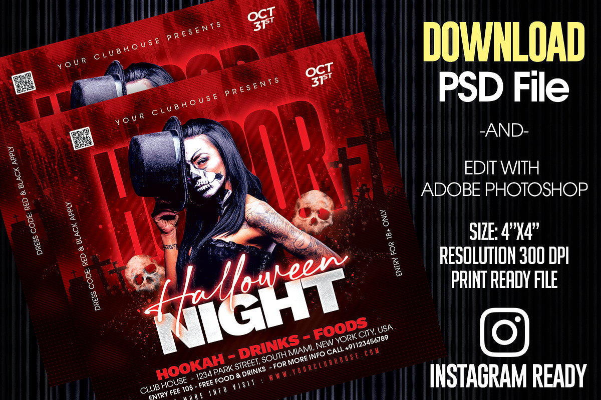 Halloween Flyer, a Templates & Theme by MithilaCreation (Photo 2 of 6)